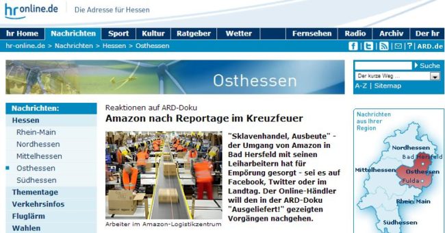 HR online: Sklavenarbeit bei Amazon
