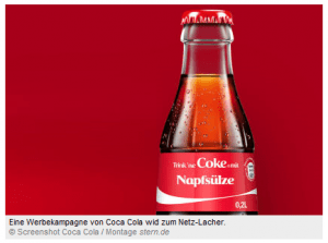 Coca Cola macht die Spaßbremse im Internet