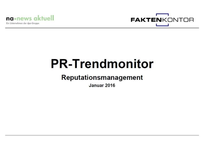 PR-Trendmonitor Jan 16