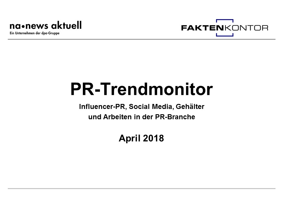 PR-Trendmonitor April 2018