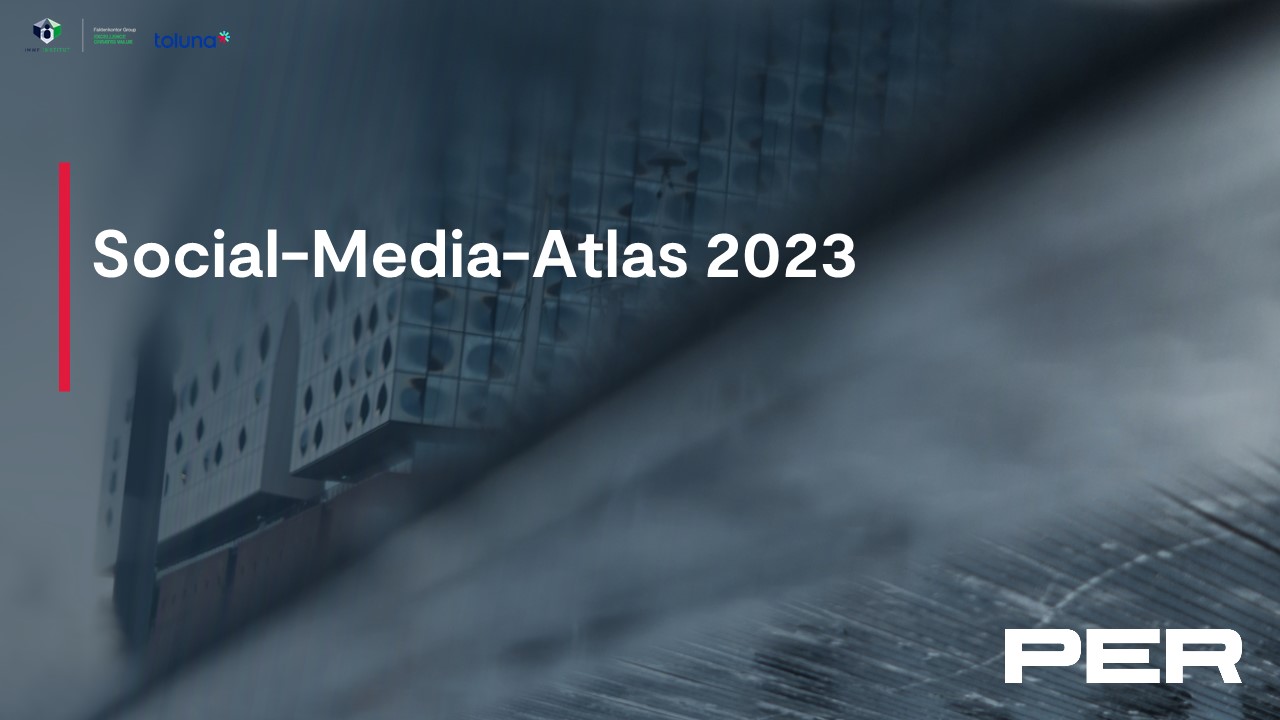 Cover der Studie Social Media Atlas 2023